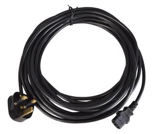 Mains Lead IEC Female to 13 Amp Plug 10m